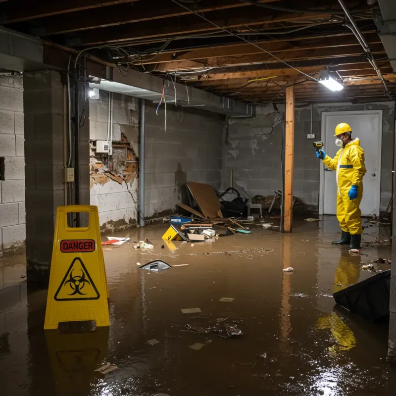 Flooded Basement Electrical Hazard in West Richland, WA Property